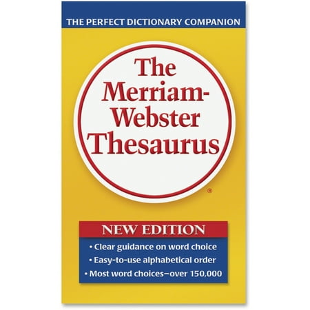 Merriam Webster Paperback Thesaurus, Dictionary (Best Dictionary Thesaurus App)