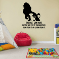 thumbnail image 2 of The Past Can Hurt But The Way I See It You Can Either Run From It Or Learn From It - Disney Lion King Rafiki Quote Vinyl Wall Decal Sticker Art Bedroom Living Room Nursery Décor Size (30x22 inch), 2 of 3