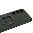 thumbnail image 5 of Allytech Case for Samsung Galaxy S24 Ultra with 360° Rotatable Magnetic Ring Kickstand, Support Wireless Charging, Luxury PU Leather [Anti-Drop & Shockproof] Case for Galaxy S24 Ultra - Brown, 5 of 11