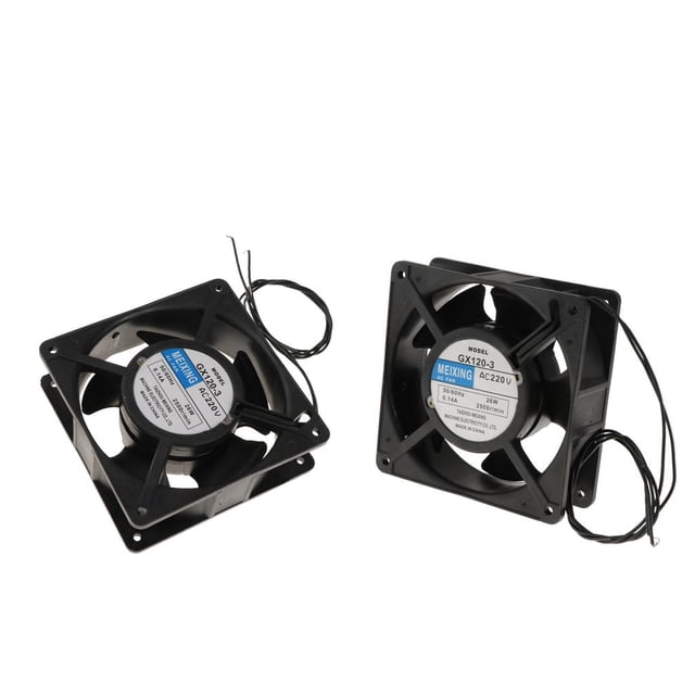 Ventilador de soldadura de 2 uds 220V 50Hz 26W cojinete de manguito enfriador ventilador silencioso de 120mm para cajas de ordenador y radiado Gloria Ventiladores de refrigeración en miniatura