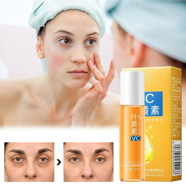 Aceite Iluminador para Ojos, Reduce Ojeras y Reafirma El Contorno de Ojos (10 Ml) | Hidrata y Rellena | Cabezal de Masaje de 360° | Antiarrugas y Líneas de Expresión | Crema para Ojos de Rápida Absor