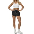 thumbnail image 6 of Sundazz Womens Sweat Shorts High Waisted Running Gym Workout Shorts Summer Casual Shorts with Pockets,Black,S, 6 of 9