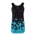 thumbnail image 3 of WISEFIN Women's Floral Print Sleeveless Button Casual Tank Tops, 3 of 4