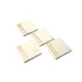 thumbnail image 4 of Lexi Home Square Real Marble Coasters with Brass Inlay Design - Set of 4, 4 of 6