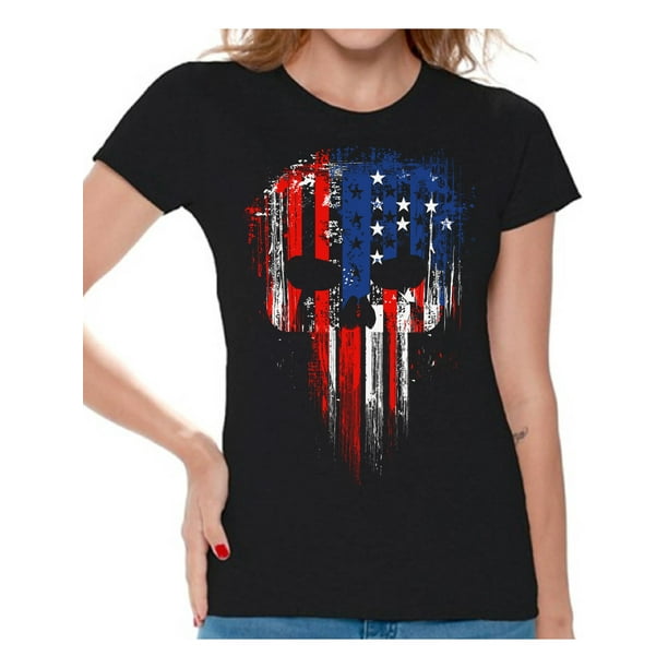 Awkward Styles Awkward Styles American Flag Shirts For Ladies Patriotic Shirts For Women 