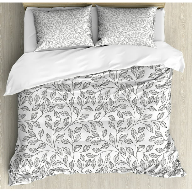 Leaves Duvet Cover Set King Size Hand, How To Sew A Simple Duvet Cover