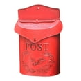 thumbnail image 1 of Abbracc Forever Outdoor Post Box Vintage Mail Box, Iron Traditional Newspaper Letter Box, 1 of 9