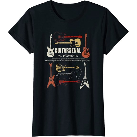 Guitarsenal Vintage Retro Guitar Definition T-Shirt