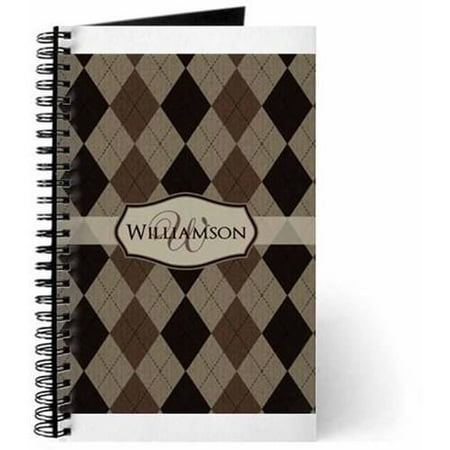 Cafepress Personalized Brown Argyle Mono