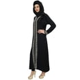 thumbnail image 2 of Bimba Black Abaya Burqa Rayon Jilbab Muslim Women's Clothing With Hijab -26, 2 of 5