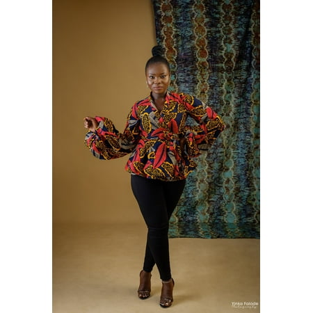 AGA CULTURE Itohan Ruffled Top main image 0