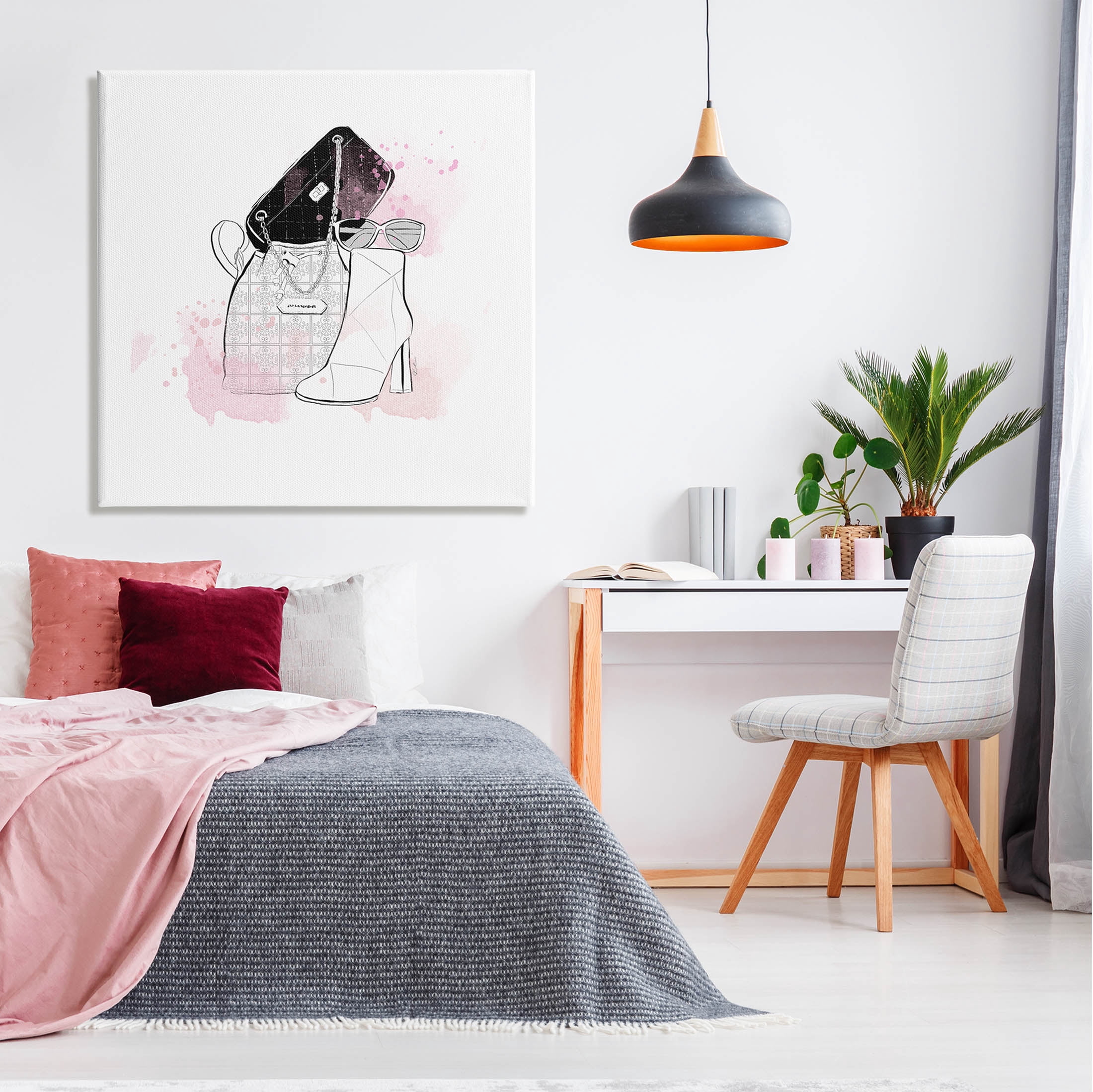 Stupell Industries Stylish Glam Fashion Purses Graphic Art Gallery Wrapped Canvas Print Wall Art, Design by Alison Petrie