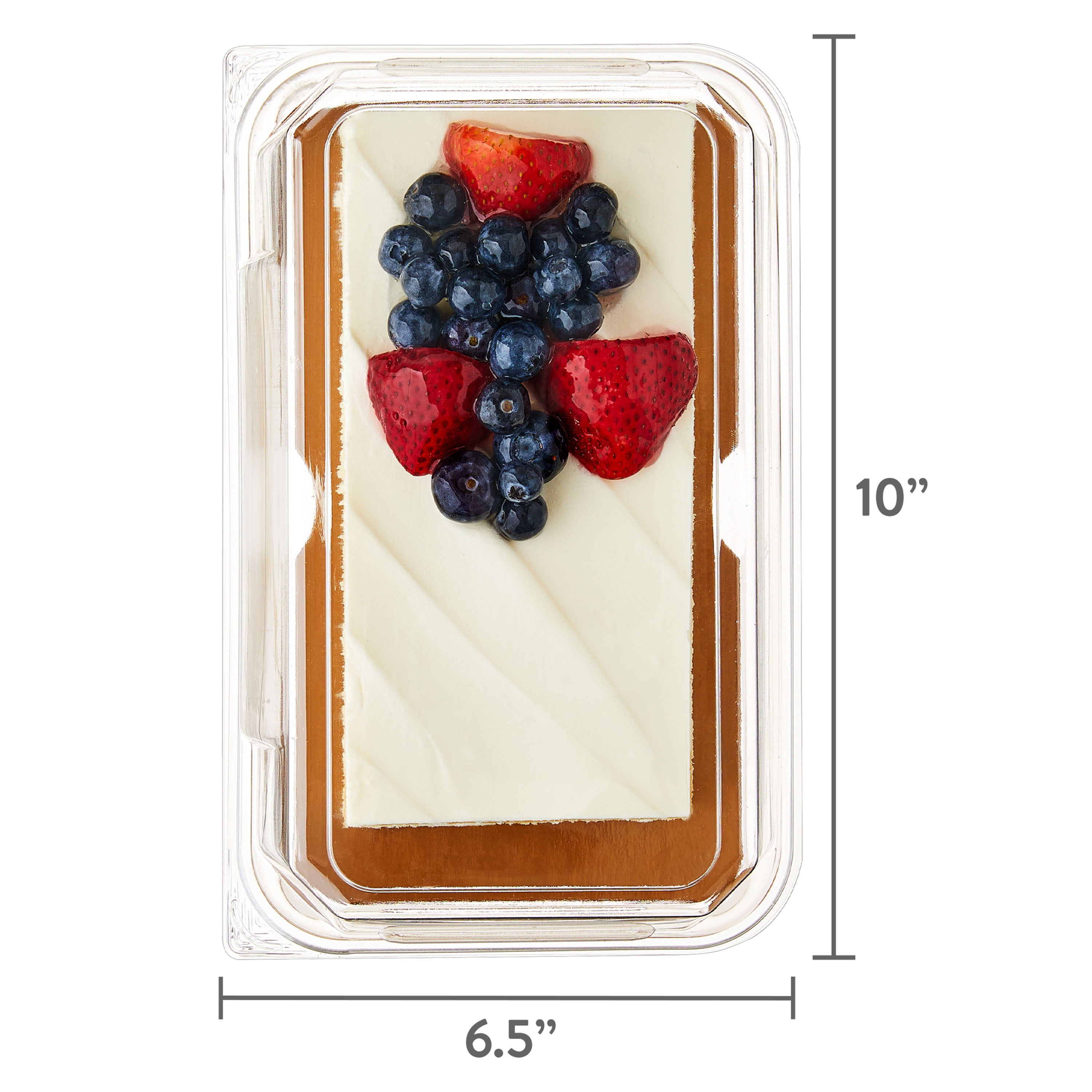 Freshness Guaranteed Chantilly Cream Bar Cake Topped with Fresh Fruit, 22 oz
