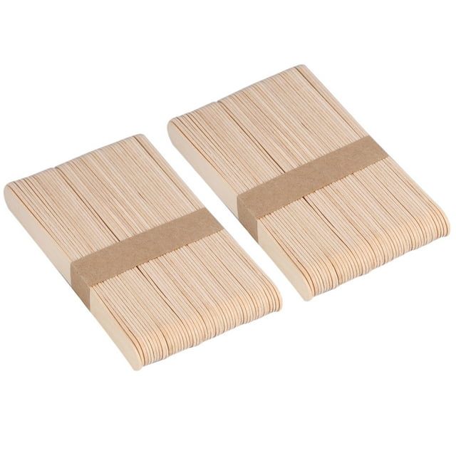 Waxing Stick Waxing Spatula Waxing Applicator Wax Spatula Tongue Depressor 100Pcs/Box Wooden Disposable Waxing Stick Spatula Applicator Wax Tongue Depressor