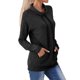 thumbnail image 4 of Worallymy - Sudadera de punto con cuello alto y manga larga a rayas para mujer con cordón Worallymy JD735906133, 4 of 6