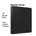 thumbnail image 2 of Staples 1-1/2" Simply View Binders with Round Rings Black 374813, 2 of 6