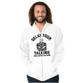 thumbnail image 3 of Delay Talking Until After Game Sports Zip Hoodie Sweatshirt Men Brisco Brands X, 3 of 6