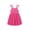 Hot Pink, variant on Arshiner Toddler Summer Dress Little Girls Sleeveless Bowknot Sundress Casual Beach Party Dresses with Pocket