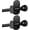 Black, variant on White No Drill Curtain Rods for Windows 48 to 84 Inches,  5/8 Inch Curtain Rods No Drilling with 3M Adhesive Holders, Apartment Friendly Drapery Rod with Round Finials
