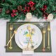 thumbnail image 1 of Flores Navideñas Cuchara de Acero Inoxidable Cuchara para Caf Cuchara de Fruta Tenedor de Postre Set de Navidad Cuchara y Tenedor Regalo para Fiesta de Navidad,Set de Cuchillera de Acero, 1 of 6
