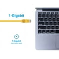 thumbnail image 5 of Monoprice Cat6 Ethernet Patch Cable - 7 Feet - Yellow | Network Internet Cord - RJ45, Stranded, 550Mhz, UTP, Pure Bare Copper Wire, 24AWG, 5 of 6
