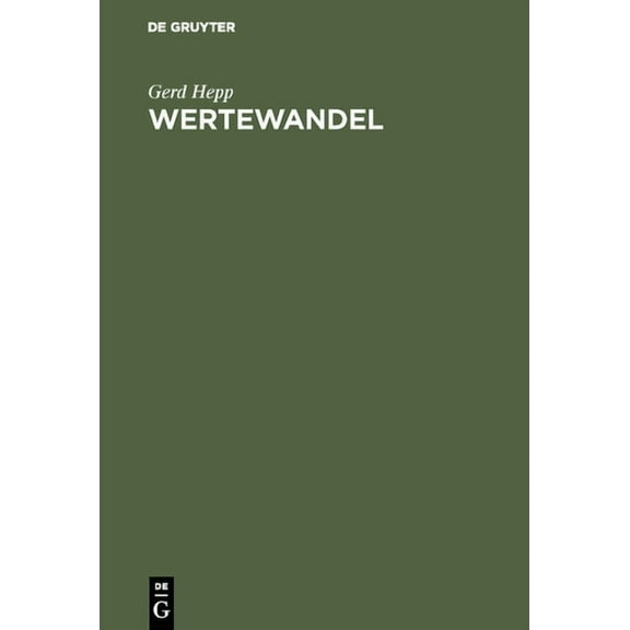 Wertewandel, (Hardcover)