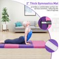 thumbnail image 4 of Kids' Foldable Tumbling Mats, Gymnastics Mats for Home Workouts, 2x6ft Sizes with Carry Handles, 4 of 5