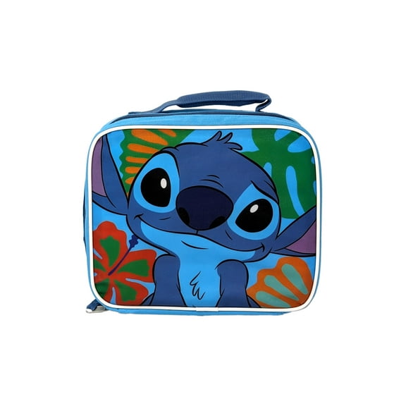 Disney Lilo and Stitch Lunch Bag Insulated Blue Floral