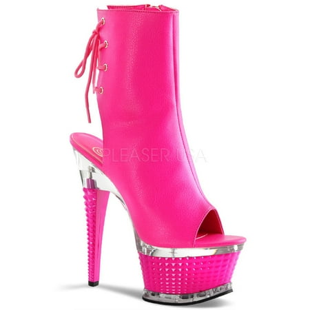 - ILLUSION-1018UV, 6 1/2'' Textured Heel 2 1/2'' Textured Ankle Boot