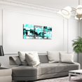 thumbnail image 3 of Hieng Pink Grey Canvas Wall Art for Living Room Modern Stripes Decor Abstract Office Painting Pictures Artwork for Room Posters （Only canvas）, 3 of 6