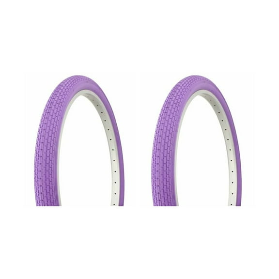 Tire set. 2 Tires. Two Tires Duro 26" x 2.125" Purple/Purple Side Wall HF-120A. Bicycle Tires, bike Tires, beach cruiser bike Tires, cruiser bike Tires