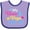 Lavender and Purple, variant on Inktastic My Nana and Papa Love Me with Hearts Boys or Girls Baby Bib