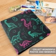 thumbnail image 5 of Photo Album 11.8x11.2 Inch Leather Cover Photo Book Scrapbooking Albums for Weddings Birthdays Anniversaries Cute Green Dinosaurs, 5 of 9
