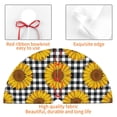 thumbnail image 4 of Yiaed Sunflowers Print Christmas Tree Skirt , Tree SkirtsTree Mat for Christmas Winter Holiday Indoor Decorations-36", 4 of 7
