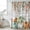 Blue Green Orange Grey, variant on Green Orange Blue Fall Shower Curtain, Waterproof Shower Curtains for Bathroom, Thanksgiving Pumpkin Botanical Vintage Washable Fabric Bathtub Curtain Set Bath Decor with 12 Hooks Extra Long 72"x96"