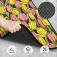 thumbnail image 3 of Fuzoiu Tulips Flowers Print Carpet Floor Mats for Car,Car Foot Mat Set,Universal Fit 4 Piece Mat Pad Set,Fits Most Cars Trucks Vans Sedans SUV Auto Carpet Mat Se, 3 of 7