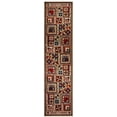 thumbnail image 2 of Oriental Weavers Woodlands Area Rug 9596A Brown Home Blocks 1' 10" x 7' 6" Rectangle, 2 of 4