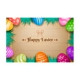 thumbnail image 2 of Easter Door Mat,Happy Easter Bunny Eggs Welcome Doormat Indoor Outdoor Entrance Floor Mat Non Slip Easter Decor Rubber Mats,Water Absorbent Bath Rug Farmhouse Non Slip for Holiday Kitchen Decoration, 2 of 9