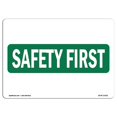 thumbnail image 1 of SignMission OS-SF-A-1218-L-11421 Panneau de Sécurité OSHA 12 x 18 Pouces - Safety First, 1 of 1