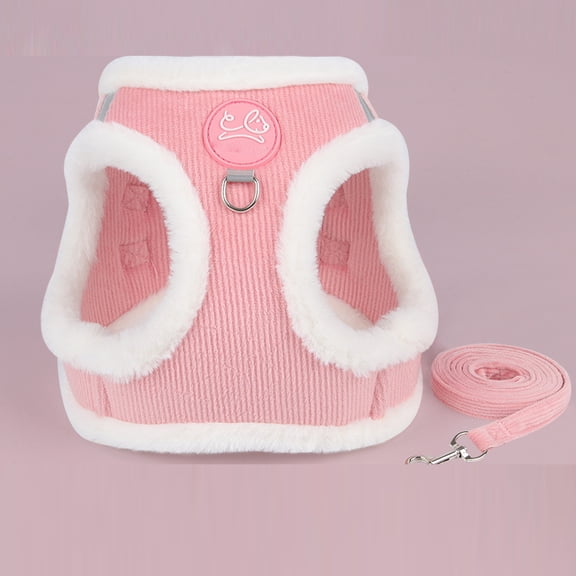 Cat Harness and Leash Set for Walking Escape Proof, Adjustable Kitten Harness Breathable Mesh with Reflective Strips Harness with Flower for Kitty Puppy Bunny