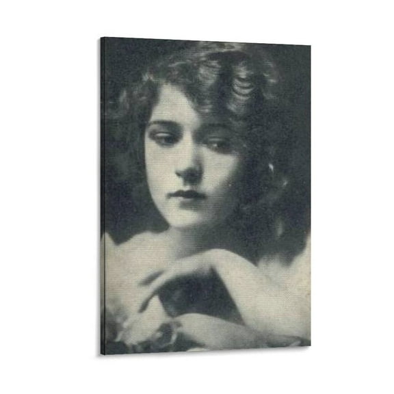 Actress Mary Pickford Hollywood Slient Film Star Print Poster (1) Gifts Canvas Painting Poster Wall Art Decorative Picture Prints Modern Decor 12x18inch(30x45cm)