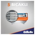 thumbnail image 4 of Cartuchos de recarga para Razor Gillette Fusion5, 8 unidades, con recortadora, 4 of 8