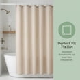 thumbnail image 6 of REGALWOVEN Plaid Textured Shower Curtain Sets, Modern Weighted Bath Curtain with 12 Hooks for Bathroom, Hotel Decor Brown 71"W x 71"L, 6 of 6
