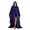Blue, variant on Elegant Cloak for Cosplay Unisex Solid Color Cape for Halloween Character Role Play