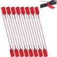 thumbnail image 1 of y UrbanMingle 200 Pack Red Plastic Security Seal Pull Tie Tags - Secure Anti-Tamper Seals, 1 of 5