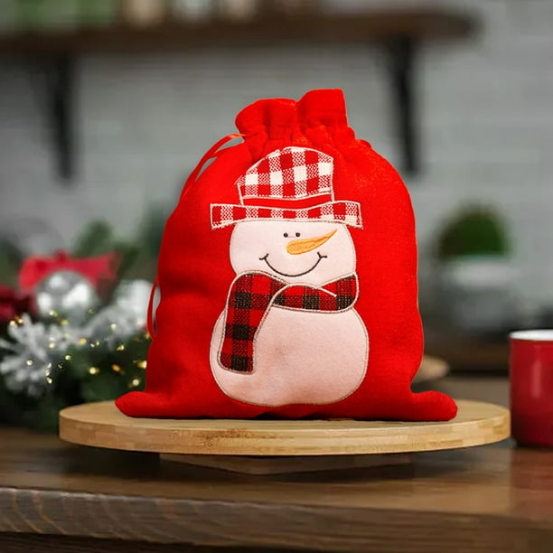 Christmas Present Gift Bags Christmas Cute Gift Bags Drawstring Bags