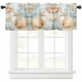 thumbnail image 1 of Coastal Valances for Windows Farmhouse Kitchen Curtains Valances Rod Pocket Valance Curtains for Kitchen Windows Nautical Beach Shell Starfish Coral Ocean Window Valances for Bathroom Bedroom 54"x18", 1 of 6