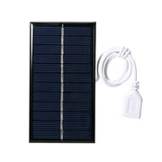 Arealer 1W Small Solar Panel with USB DIY Polysilicon Silicon Solar Cell Waterproof Camping PortableSolar Panel forBank Mobile Phone