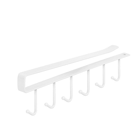 

JINSIJU 6 Hooks Under Shelf Mug Cup Cupboard Kitchen Organiser Hanging Rack Holder