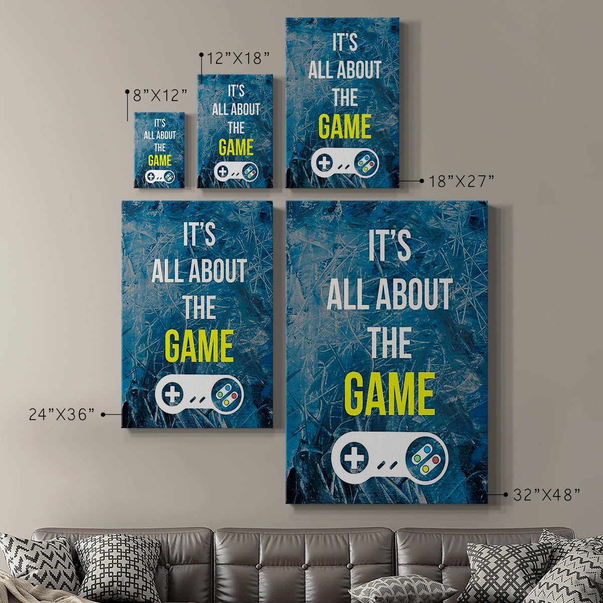 Gamer at Play IV Premium Gallery Wrapped Canvas - Ready to Hang